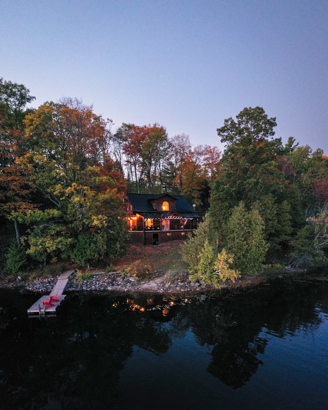 The Frontenac exterior view from the lake